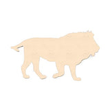 Unfinished Lion Wood Craft Unfinished Wooden Cutout Art DIY Wooden Signs Inspirational Wall Plaque Rustic Home Wall Hanging Sign Decor for Bedroom Arupkeer