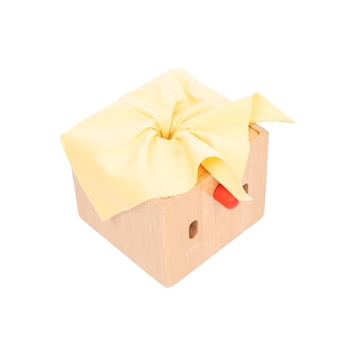 Adena Montessori Baby Full Wood Tissue Box Infant Toys for 6-12 Months Baby Adena Montessori