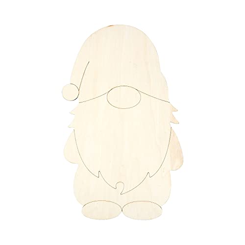 Fun Express DIY Unfinished Wood Gnome Cutout - Craft Kits - 1 Piece