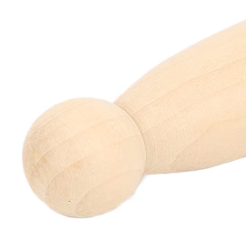 10Pcs Wooden Peg Dolls 75mm / 3.0in Unfinished Doll People Burr‑Free Develop Hands‑On Skills Wooden Decorative Figures for Kids Art and Creative DIY Pssopp