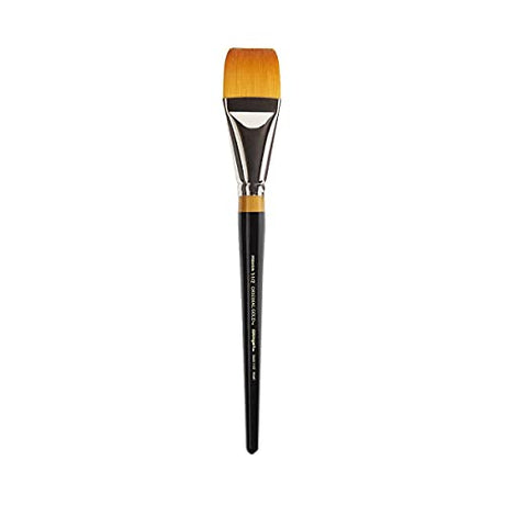 KINGART Original Gold 9550-1 1/2 Flat Wash Series Premium Golden Taklon Multimedia Artist Brushes for Acrylic, Watercolor & Oil KINGART