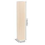 ZOENHOU 6 PCS 12 x 2 x 2 Inches Basswood for Carving, Premium Unfinished Basswood Carving Whittling Blocks, Balsa Wood Blocks for Whittling Carving ZOENHOU