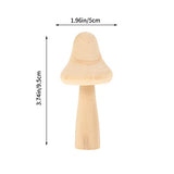 PartyKindom 6 Pcs DIY Wooden Ornaments Wooden Toys House Decorations for Home Kids playset Mushroom Statute DIY Painting Wooden Ornament Mini PartyKindom
