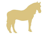 Horse Cutout Unfinished Wood Door Hanger Home Decor Country Decor Wall Hanging Farm Decor MDF Shaped Canvas Style 2 Diverse Woodworking