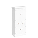 VINGLI 72-Inch White Storage Cabinets with Drawers, Freestanding Pantry Cabinets with Doors and Shelves Adjustable, Wood Farmhouse Kitchen Pantry VINGLI