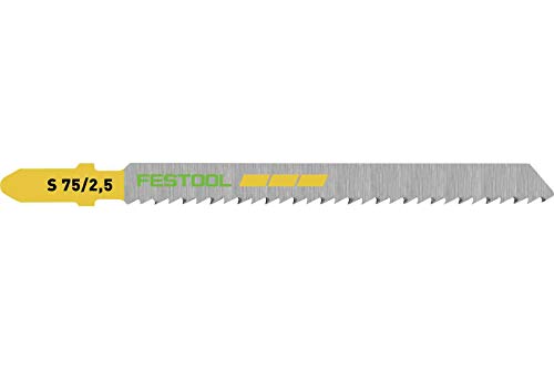 Festool 204257 Jigsaw Blade S 75/2,5/25 for Fine Wood Cutting 25-Pack - WoodArtSupply