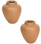 Unfinished Paper Mache Vases | Set of 2 Urn Vases | DIY Papier Mâché Vases Ready to Finish and Decorate Factory Direct Craft