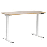 FLEXISPOT Pro Bamboo 3 Stages Dual Motor Electric Standing Desk 55x28 inch Whole-Piece Desk Board Height Adjustable Desk Electric Sit Stand Up Desk FLEXISPOT