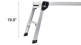 LEADALLWAY Work Platform 30"x12"Step Ladder Heavy Duty Foldable Aluminum Platform 330 LBS Capacity LEADALLWAY