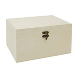 Juvale 5 Pack Unfinished Wooden Boxes with Hinged Lids Arts and Crafts, Wood Storage Boxes to Paint (Natural, 5 Assorted Sizes) Juvale