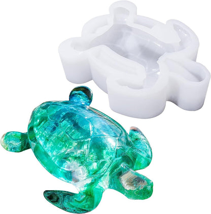 Turtle Shape Resin Molds, 3D Animal Silicone Molds for Epoxy Resin, Large Sea Turtle Marine Art Silicone Resin Molds for Resin Craft, Ocean Theme Resin Night Lights, Home Decor - WoodArtSupply