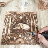 Wood Burning Kit, Professional Woodburning Pen Tool, DIY Creative Tools ,Wood Burner WoodArtSupply
