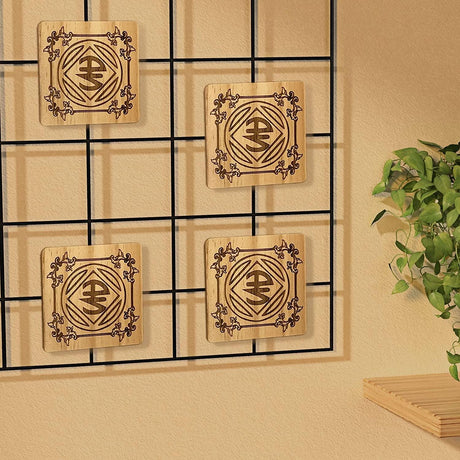 36 Pack Unfinished Wood Coasters, 4 Inch Square Blank Wooden Coasters Crafts Coasters WoodArtSupply