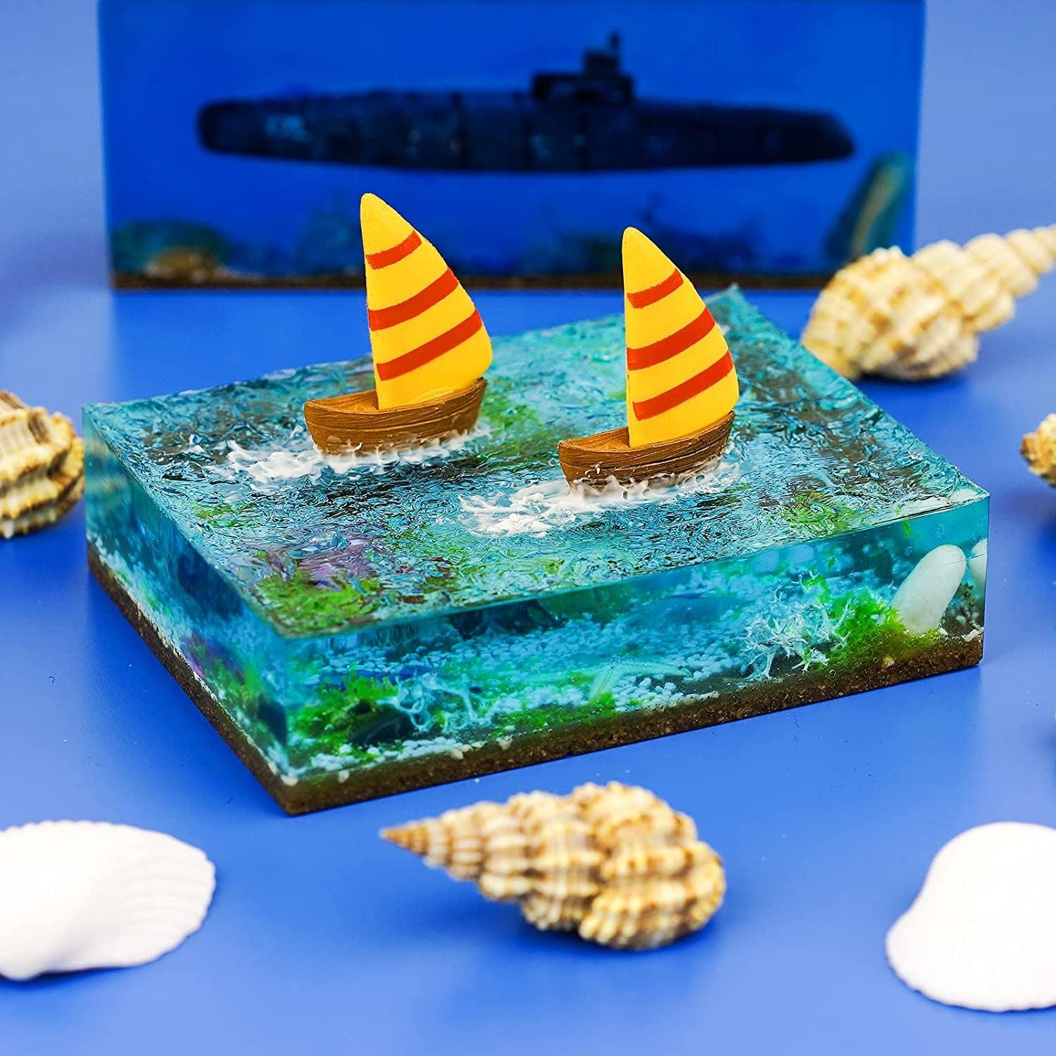 Square Resin Mold 9PCS Different Sizes Silicone Molds for Resin Jewelry, Specimen DIY WoodArtSupply