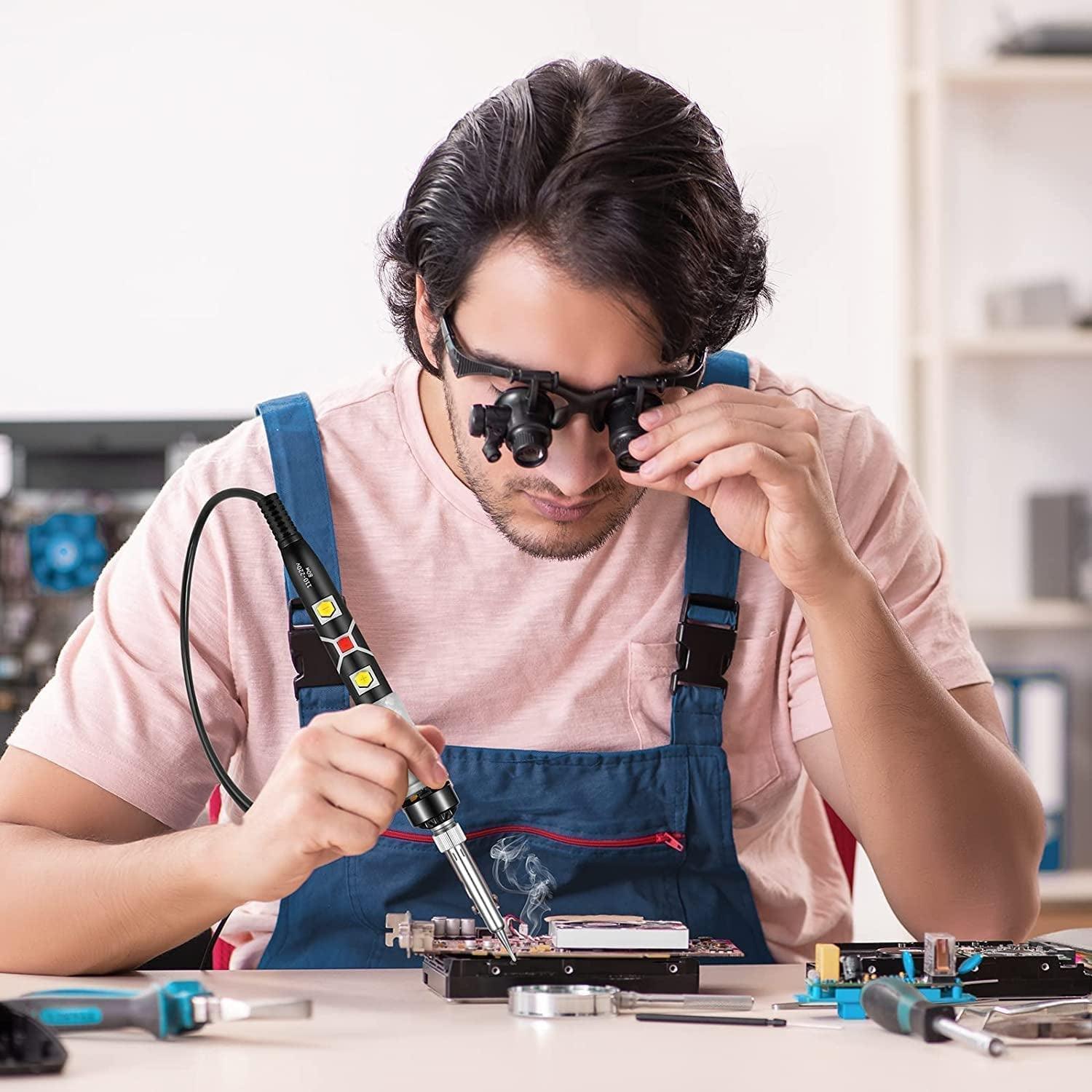 SREMTCH 43-Piece Adjustable Temperature Pyrography Pen and Wood Burning Kit WoodArtSupply