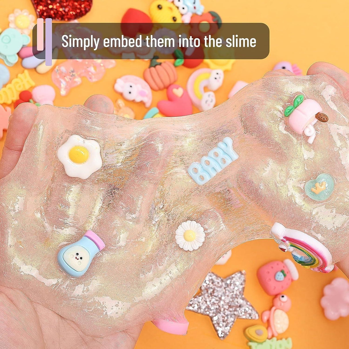 Slime Charms, 100 Pcs, Resin Charms, Charms for Slime, Cute Charms, Flatback Resin Charms, Fake Candy Charms, Flatback Charms, Resin Flatback Charms, WoodArtSupply