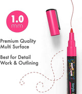 Acrylic Paint Markers 1Mm, Acrylic Paint Pens for Rock Painting/Stone, Ceramic, Glass WoodArtSupply