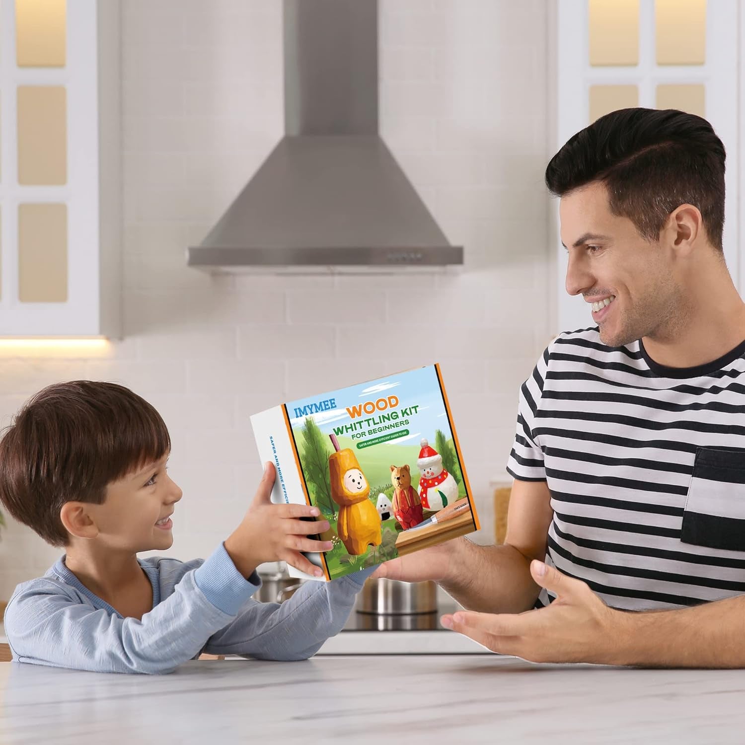 Wood Whittling Kit for Beginners-Complete Whittling Set with 4Pcs Wood Carving Knives & 8Pcs Basswood Wood Blocks-Perfect Wood Carving Kit WoodArtSupply