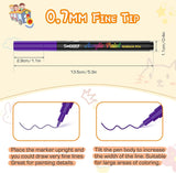 18 Colors Acrylic Paint Marker Pens for Rock Painting Fine Point Acrylic Paint Pens WoodArtSupply