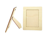 Pack of 12 Wooden Picture Frames Unfinished Wood Photos Frames 5x7 for Crafts Cregugua