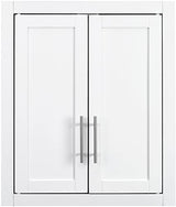 Crosley Furniture Savannah Bathroom Wall Cabinet, White Crosley Furniture