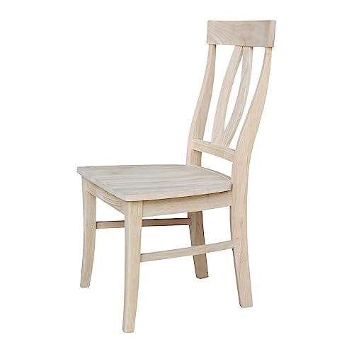 International Concepts Verona Dining Chair (Set of 2), Unfinished IC International Concepts