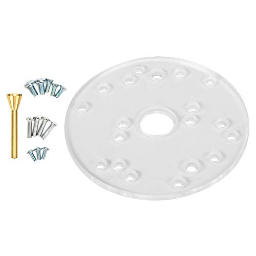 Universal Router Base Plate Compatible with Ryobi, Woodworking Auxiliary Tool with Centering Pin Screws