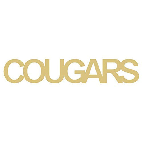Word Cougars Cutout Unfinished Wood Sports Decor Home Decor Door Hanger MDF Shape Canvas Style 1 (6") Diverse Woodworking