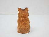 Selsela Brown Bear Grizzly Kodiak Keychain Ring Clip Charm Miniature Wood Mini Figurine Small Animal Selsela