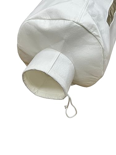 70334 Dust Filter Bag for Wall Mount Dust Collectors 1 Micron Dust Zipper Bag, Fits POWERTEC DC5371/ 5372 and Grizzly, Shop Fox, Rockler Delta, Wen