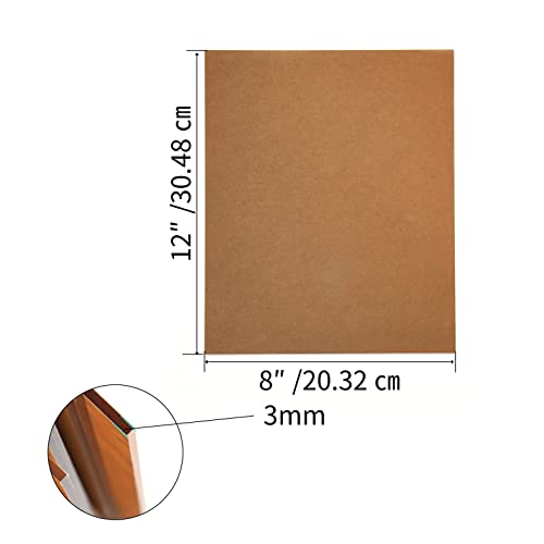 2 Pieces 8" x 12" Clear Acrylic Sheet Cast Plexiglass 1/8”Thick (3mm) Plexiglass Sheet Clear Plastic Sheet, for Sign,Craft, Photo Frame, DIY Display Lesnlok