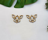 30pcs of Pig Wood Earring Blanks,DIY Farmhouse Wood Earrings Blanks for Craft Jewelry Making(2'') Yuxuanish