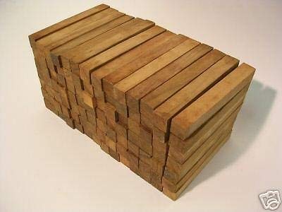 Figured Teak Pen Blanks - 50 pcs - 3/4" x 3/4" x 5" Diamond Tropical Hardwoods