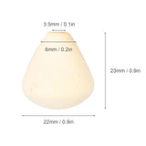 50Pcs Wooden Beads for Crafts, Natural Wood Beads Cone Shape Unfinished Wooden Loose Beads Wood Spacer Beads for Crafts DIY Jewelry Making HERCHR