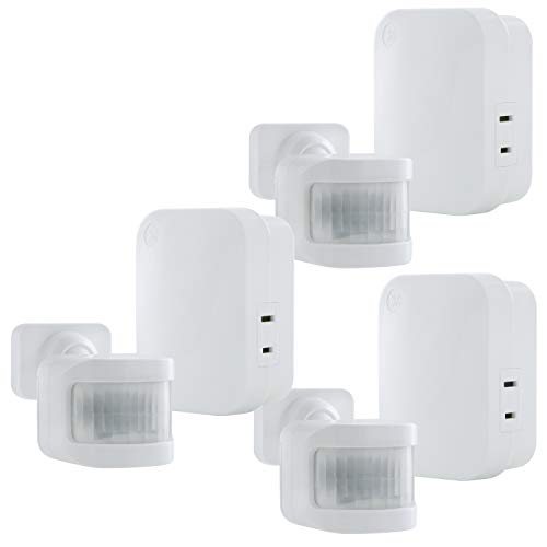 mySelectSmart 59315 GE Wireless Lighting Control, Activated, 1-Polarized Outlet, detects 20ft, 150ft. Signal Range, 3pc Multipack of 36235, Motion mySelectSmart