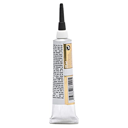 Pebeo Vitrail, Cerne Relief Dimensional Paint, 20 ml Tube with Nozzle - Rich Gold, 0.67 Fl Oz (Pack of 1) - WoodArtSupply