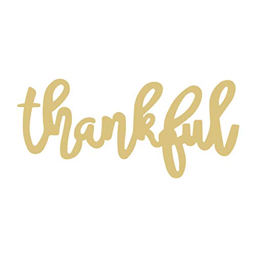 Word Thankful Cutout Unfinished Wood Thanksgiving Decor Coloring Book Door Hanger Everyday MDF Shape Canvas Style 2