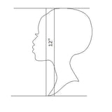 Texan Wood Crafts Small to Large Select your Size African Woman Women Face with Lashes Silhouette Head Unfinished Wood Laser Cut Cutout Shape DIY Texan Wood Crafts