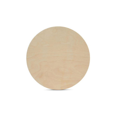 Wood Circle Disc 7 inch Diameter, 1/2 inch Thick, Birch Plywood, Pack of 5 Unfinished Round Wooden Circles for Crafts by Woodpeckers Woodpeckers