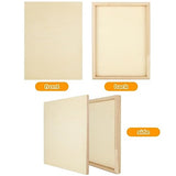 ACXFOND 6 Pack Wood Panels for Painting 12 x 16 Inch Craft Wood Board Unfinished Wood Wooden Panel Boards for Painting, Pouring, Arts, Crafts, Paints ACXFOND