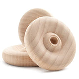 Pinehurst Crafts Classic Wooden Toy Wheels, 2-1/2 Inch Diameter x 5/8-Inch Thick (3/8-Inch Hole), Pack of 8 Pinehurst Crafts