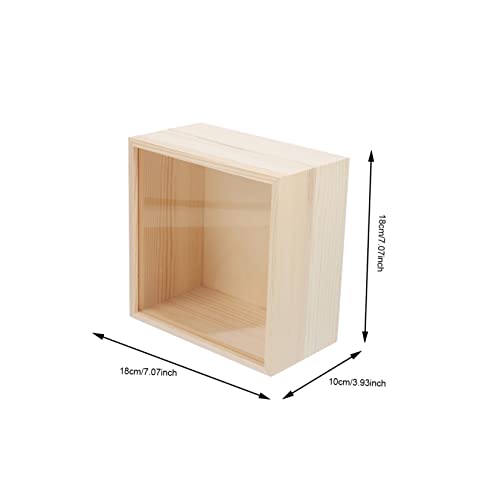 MAGICLULU Box Storage Wooden Box Wooden Tea Organizer Jewelry Chest Holder Jewelry Case Jewelry Trinket Case Household Kid Piggy Bank Wood Storage MAGICLULU