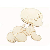 Artibetter 10pcs Unfinished Wooden Cutouts Shapes for DIY Arts and Crafts Projects ARTIBETTER