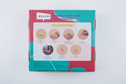 CGBOOM 527Pcs Polymer Clay Jewelry Making Kits,3 in 1 Clay Earring and Bracelet Making Kit, Jewelry Making Tools for Adults and Kids (Include CGBOOM