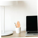 Operitacx 6pcs Blank Bamboo Bookmark Unfinished Hanging Tag Fan Shaped Bookmarks Gift Tags Unfinished Gifts Tags DIY Craft Bookmark Tag Blank Craft Operitacx