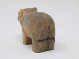 Selsela Hippo - Small Wooden Pygmy Hippopotamus Figurine - Africa River Horse Carving Handmade Decoration Miniature Animals Selsela