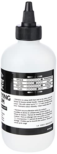 Winsor & Newton Professional Acrylic Medium, Slow Drying, 250ml (8.5-oz) Winsor & Newton
