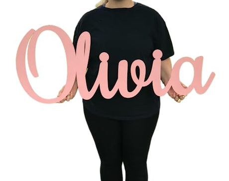 Custom Wood Name Sign, Personalized Wood Signs, Nursery Wall Decor, Baby Boy or Girl Name Sign, Large Word Cut Outs WoodArtSupply