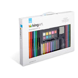 KINGART 154 Studio Series 54 Pc. Mixed Media Collection Art Set, Includes Watercolor Paints, Pastels and Color Pencils, For All Skill Levels KINGART