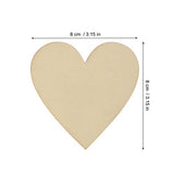 Wood Heart Cutouts, 200 PCS 3.15 Inch Unfinished Wooden Hearts for Guest Book for DIY Crafts, Wedding Decor, and Valentine's Day Ornaments, by GNIEMCKIN